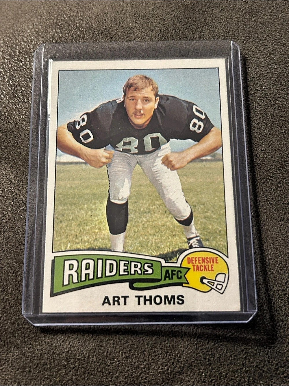 1975 Topps Art Thoms #123 FOOTBALL Oakland Raiders
